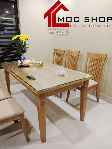 bộ bàn ăn gỗ sồi giá rẻ